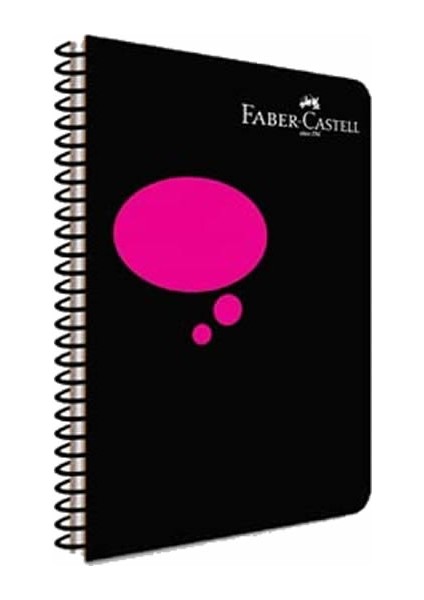 Faber Castell Neon2 80 Yaprak Pp Kapak Spiralli Çizgili Defter