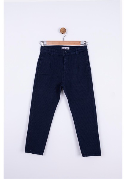 Erkek Çocuk Kendinden Cizgili Pantolon