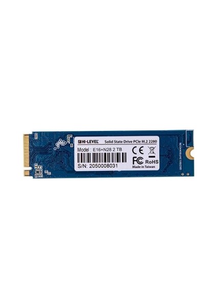 Hı-Level 2 Tb Nvme SSD 5100/3600 (HLV-M2PCIEG4X4SSD2280/2T)