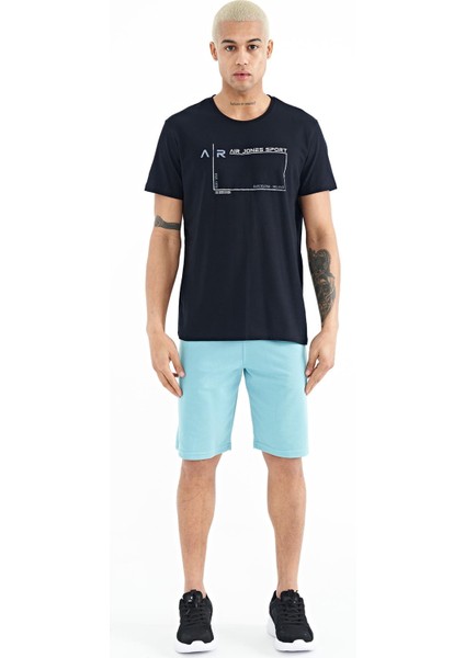 Otis Lacivert Standart Kalıp Erkek T-Shirt - 88228