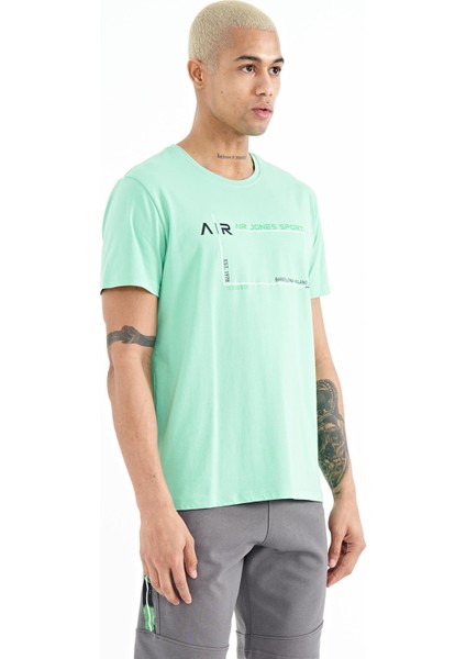 Otis Su Yeşili Standart Kalıp Erkek T-Shirt - 88228