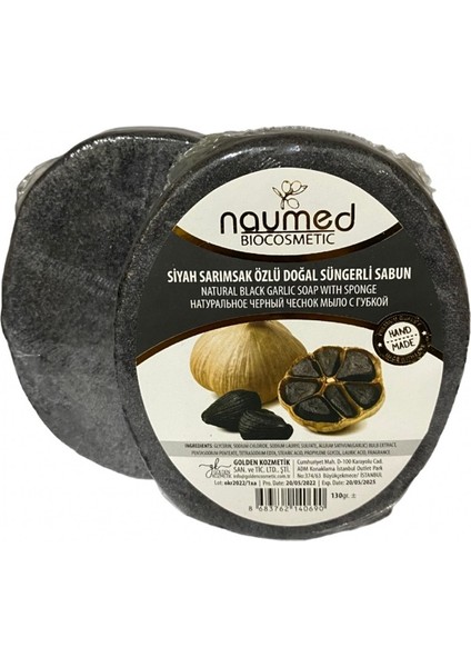 Siyah Sarımsak Özlü Doğal Süngerli Sabun 130 gr fiyatları