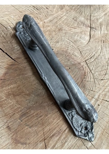 Dekoratif Antik Pirinç Siyah Kapı Kulpu Kapı Çekme Kolu 23CM
