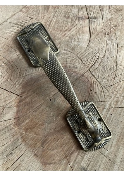 Dekoratif Antik Sarı Pirinç Kapı Kulpu Kapı Çekme Kolu 23CM