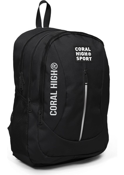 Sport Dört Bölmeli USB Şarjlı Kulaklık Çıkışlı Sırt Çantası