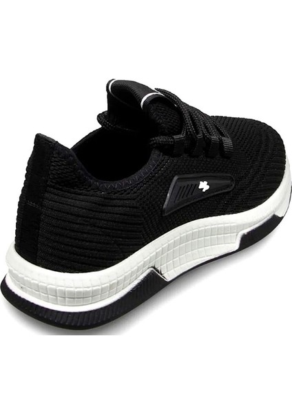 M.p 231-2346 Siyah-Beyaz Bağcıklı Triko Comfort Taban Ultra Hafif Günlük Spor Ayakkabı modelleri