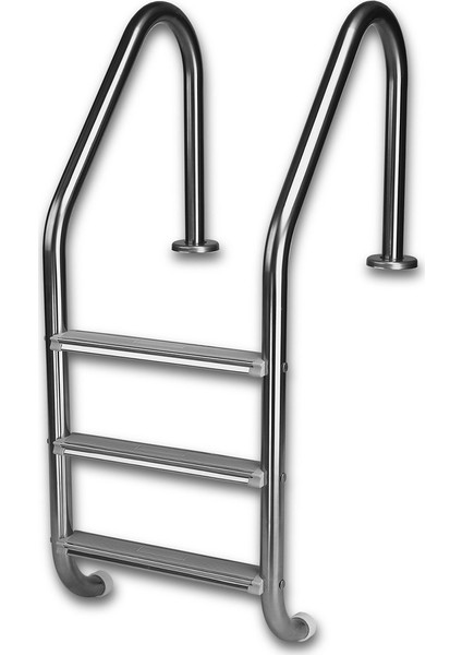 Standart 3 Basamaklı 304 Model Paslanmaz Havuz Merdiveni