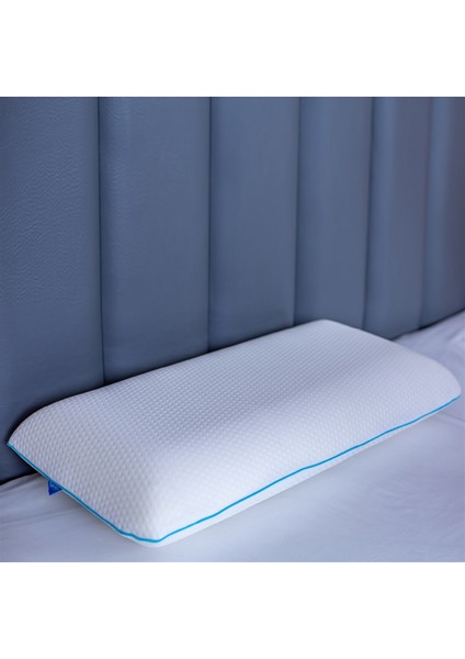 Simple The Pillow Oval Klasik Visco Yastık Memory Foam Boyun Yastığı Hafızalı Yastık 60*40*12