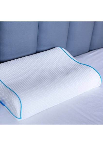 Simple The Pillow Boyun Destekli Visco Yastık Boyun Fıtığı Boyun Düzleşmesi Için Ortopedik Boyun Yastığı 56*36*11*7