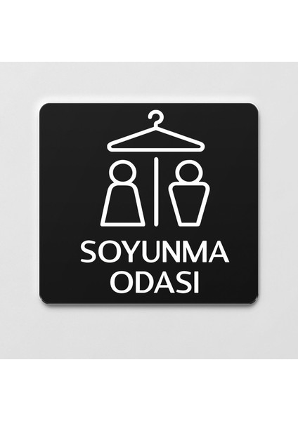 Soyunma Odası Tabelası Ofis Yönlendirme Kapı Isimlik Sığınak Alanı Tabela