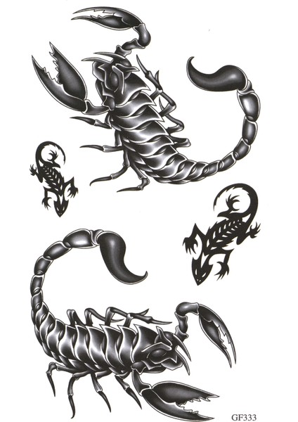 Akrep Geçici Dövme Unisex Tattoo