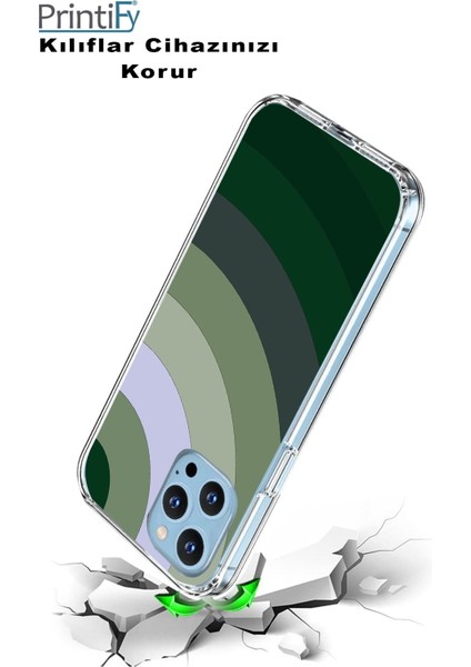 Apple iPhone 11 Uyumlu Kapak Renk Cümbüşü Tasarımlı Şeffaf Silikon Kılıf modelleri