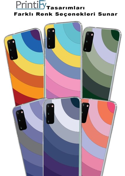 Apple iPhone 11 Uyumlu Kapak Renk Cümbüşü Tasarımlı Şeffaf Silikon Kılıf indirimleri