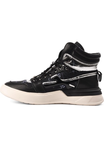 77K443 Siyah Erkek Sneaker Bot