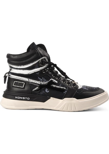 77K443 Siyah Erkek Sneaker Bot