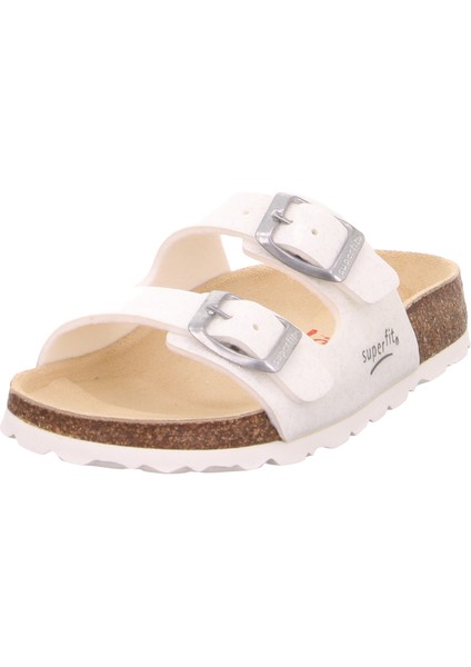 Fussbett Kadın Mantar Tabanlı Beyaz Simli Terlik fiyatları