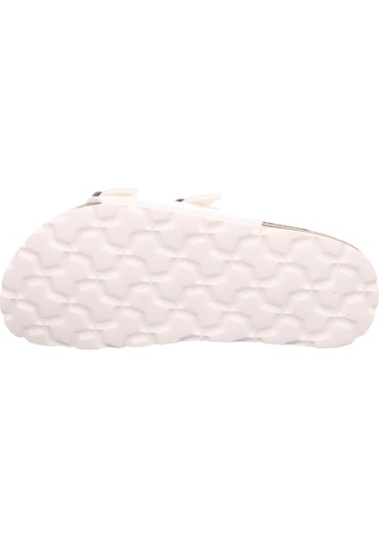 Fussbett Kadın Mantar Tabanlı Beyaz Simli Terlik indirimleri