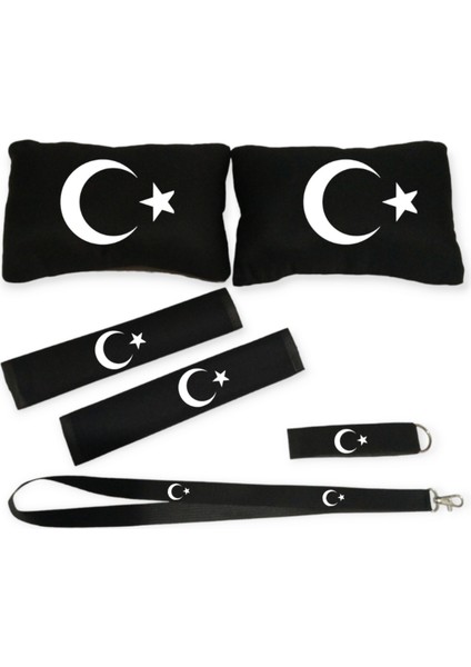 Ayyıldız Siyah Boyun Yastık Emniyet Kemer Pedi Konfor Seti Hediyelik fiyatları