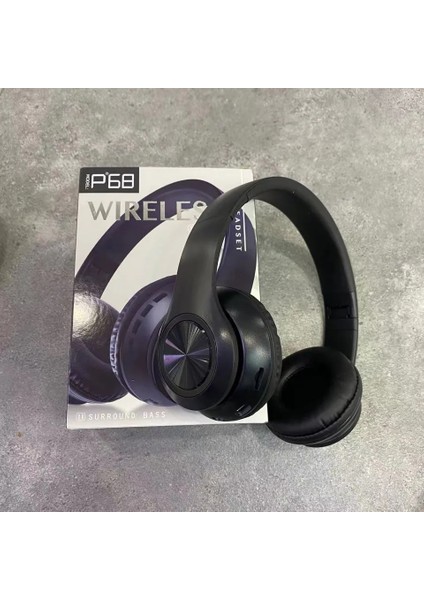 P68 Bluetooth Kablosuz Stereo Kulaklık Siyah fırsatları