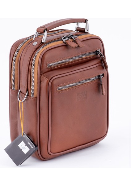 105 ModelErkek El Çantası, Omuz Çantası Taba