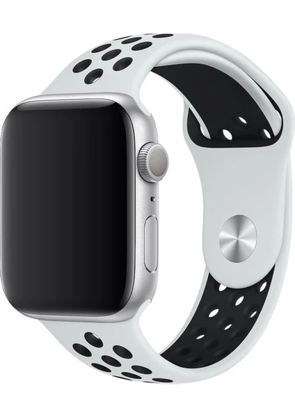 Apple Watch 2 3 4 5 6 Se Nike 42MM 44MM     45 mm 49MM Uyumlu Kordon Kayış Bileklik Delikli Spor Band