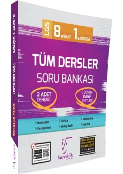 Karekök 8. Sınıf LGS Tüm Dersler 1. Dönem Soru Bankası Video Çözümlü