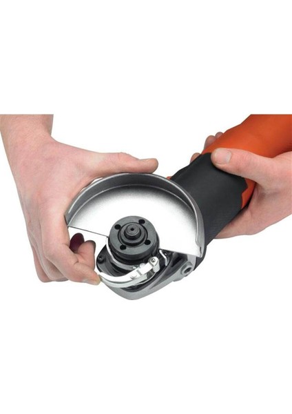 Black & Decker Avuç Taşlama Makinası Spiral 115MM 650WATT + 2 Adet 115MM x 2.5mm Düz Metal Kesme Disk