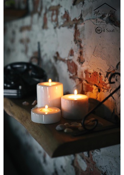 50 Adet Buhurdanlık Mumu 4 Saat Yanan Tea Light Mum Dekoratif Mumluk Mumu fırsatları