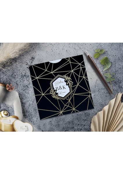 Düğün Davetiyesi Cem Davetiye Elegance 7016