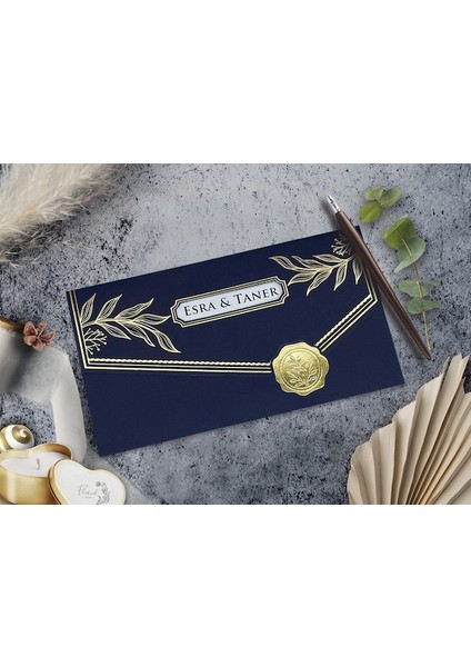 Düğün Davetiyesi Cem Davetiye Elegance 7085