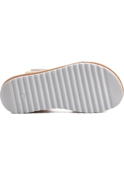 Arz 4222-P Sedef Simli Kız Çocuk Sandalet