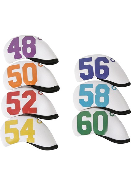 7pcs Golf Demir Başlık Seti Neopren Golf Kulübü Başı Korumayı Kapsar (Yurt Dışından) fiyatları