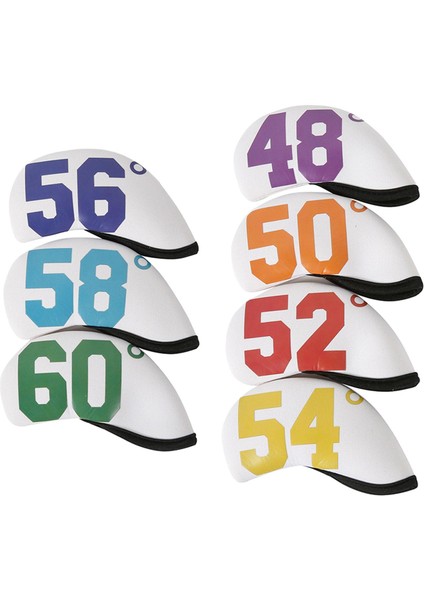 7pcs Golf Demir Başlık Seti Neopren Golf Kulübü Başı Korumayı Kapsar (Yurt Dışından) modelleri