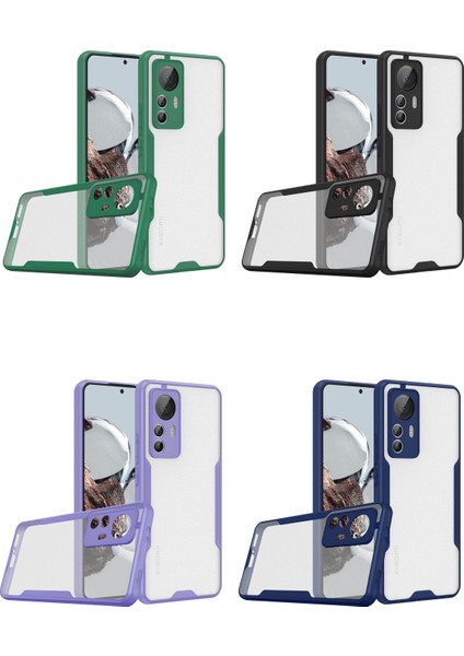 Xiaomi Mi 12T Pro ile Uyumlu Kılıf Kamera Korumalı Colorful Silikon Kapak - Lacivert indirimleri