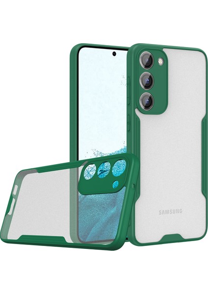 Samsung Galaxy S23 Plus ile Uyumlu Kılıf Kamera Korumalı Colorful Silikon Kapak - Yeşil