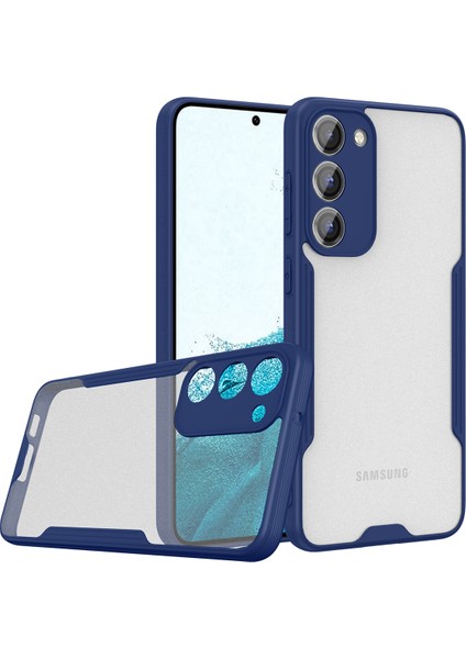 Samsung Galaxy S23 Plus ile Uyumlu Kılıf Kamera Korumalı Colorful Silikon Kapak - Lacivert