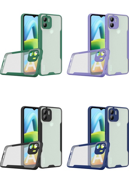 Xiaomi Redmi A1 ile Uyumlu Kılıf Kamera Korumalı Colorful Silikon Kapak - Lacivert indirimleri