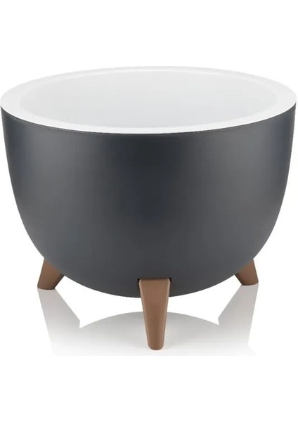 EminHome Alya Plastik Ufo Ayaklı Saksı Orta Boy 25X18.5 cm 5 Lt fırsatları