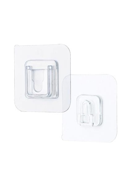 Eşya Sabitleme Askısı 10 Çift Şeffaf Çift Taraflı Yapışkanlı Geçmeli Klips fiyatları