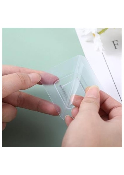 Eşya Sabitleme Askısı 10 Çift Şeffaf Çift Taraflı Yapışkanlı Geçmeli Klips modelleri