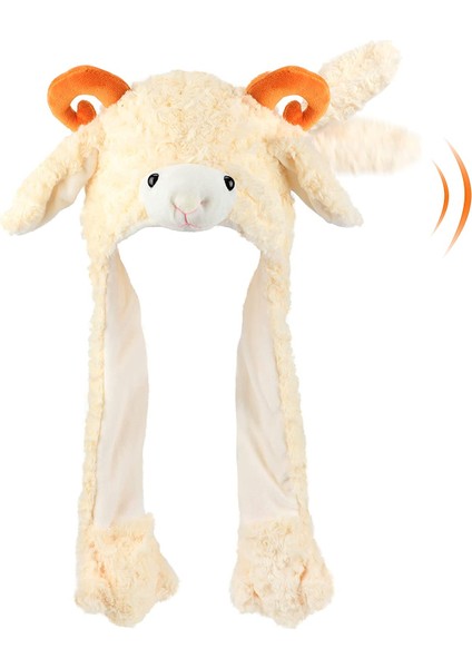 Kulakları Hareket Eden Peluş Şapka