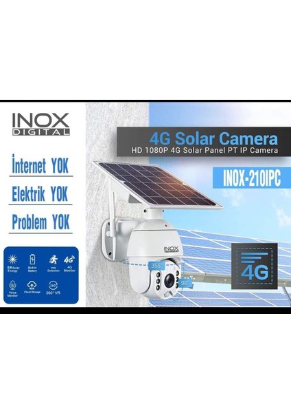 4g Solar Kamera Hd 1080P 4g Solar Panel Pt Ip Camera -210IPC