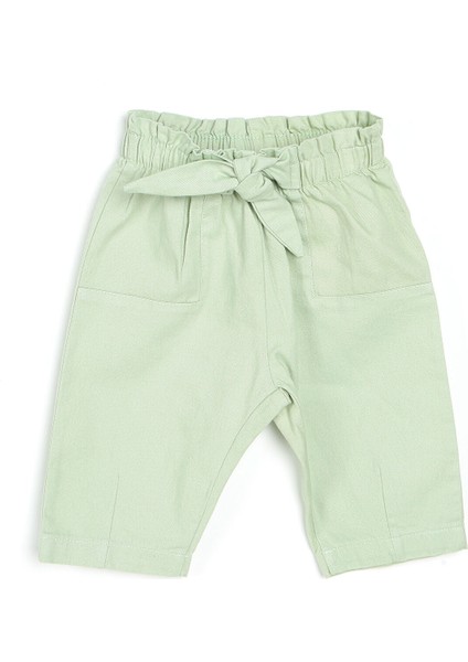 HelloBaby Basic Kız Bebek Bol Kesim Bağcıklı Pantolon Kız Bebek