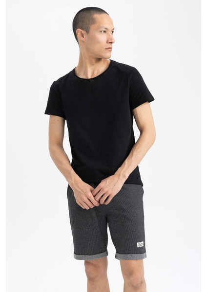 Slim Fit Sweatshirt Kumaşı Pamuklu Şort N0640AZ23SP modelleri