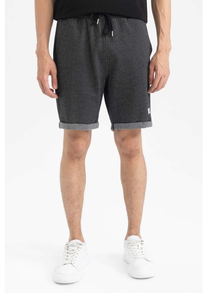 Slim Fit Sweatshirt Kumaşı Pamuklu Şort N0640AZ23SP indirimleri