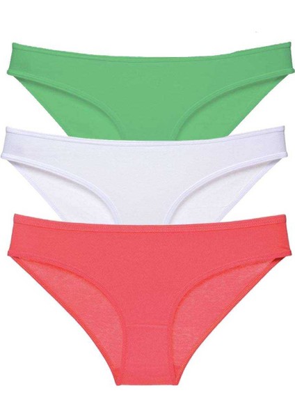 3 Adet Süper Eko Set Likralı Kadın Slip Külot 546