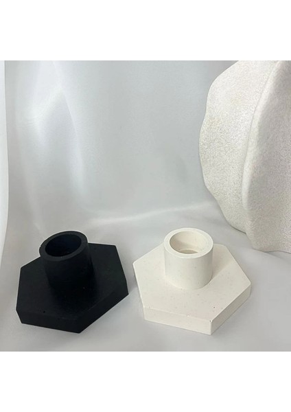 Geometrik Altıgen Şamdan Mumluk Silikon Kalıbı fiyatları