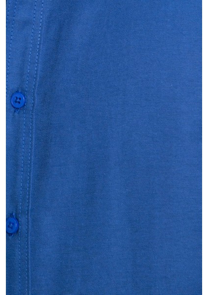 Slim Fit Kısa Kol Düğmeli Yaka Poplin Oxford Erkek Gömlek indirimleri