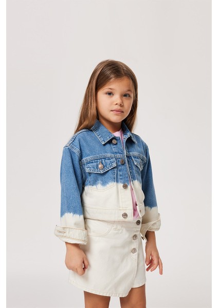 Delmare Kız Çocuk Jean Ceket Denım