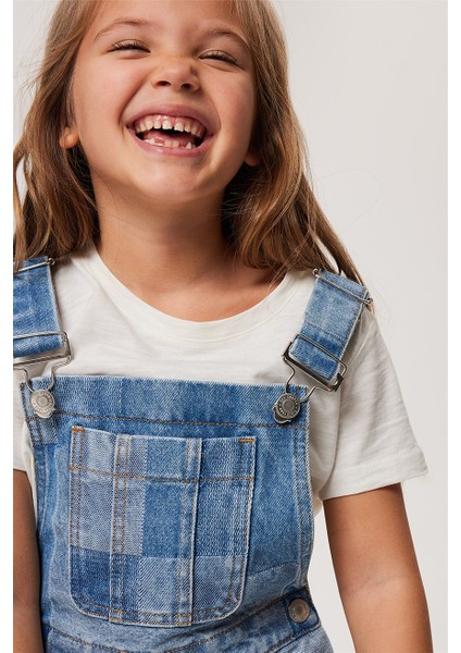 Ella Kız Çocuk Jean Salopet Lıght